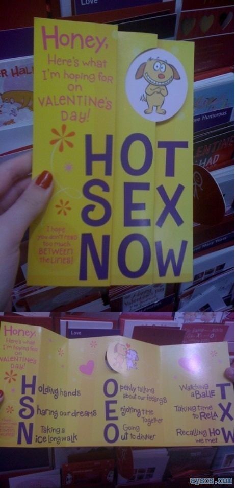 Funny Valentines Day card