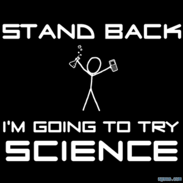 Funny picture trying to do Science