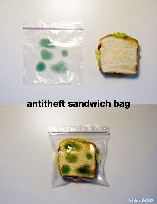 Anti theft sandwich bag