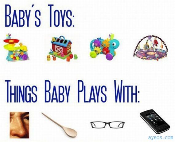 Baby toys and what they actually play with