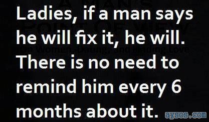Men will fix it Eventually