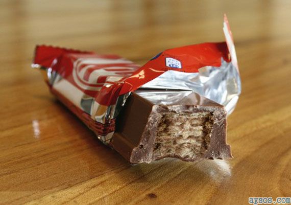 Jesus Face in a Kit Kat Bar