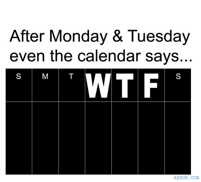 Calendar says WTF