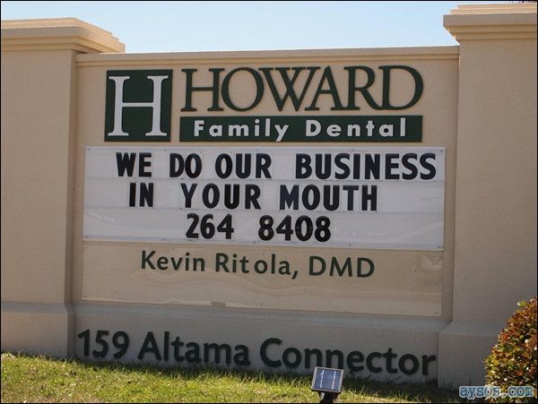 Family Dentist Funny Sign