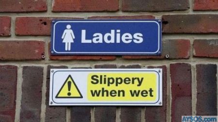 Ladies Slippery when wet