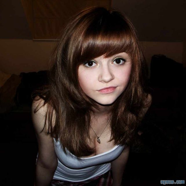 Brown eyed sexy cutie starring into your soul