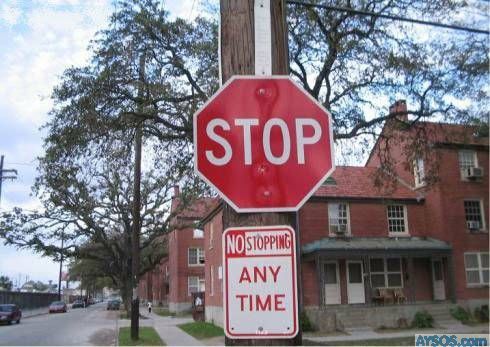 Crazy Funny Stop Sign