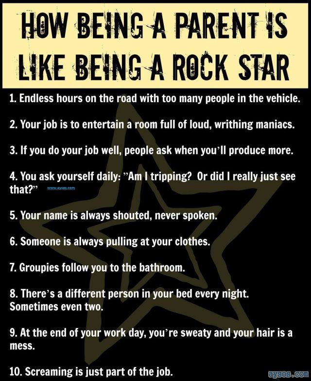 Being a Parent Like a Rock Star