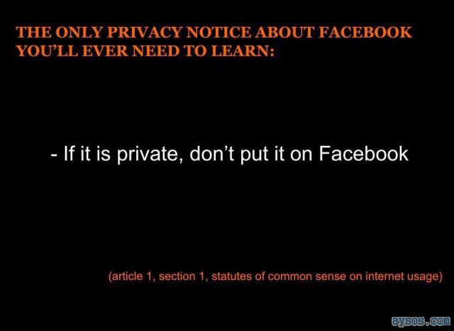 Facebook Privacy Dont Put it On Facebook