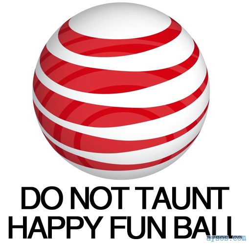AT&T ball is angry