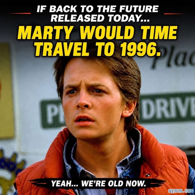 Back to the Future Released Today Would Send Marty to 1996