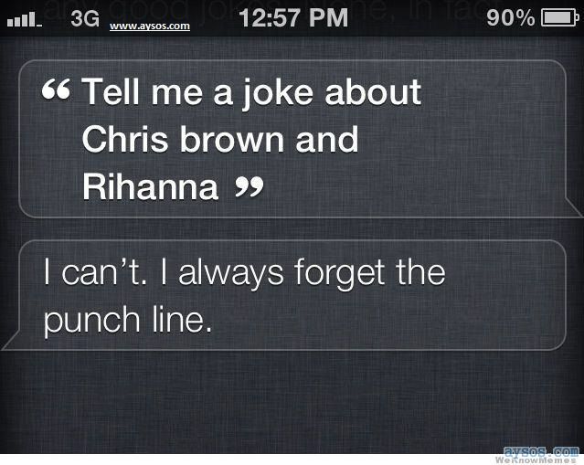 Chris Brown and Rihanna Joke