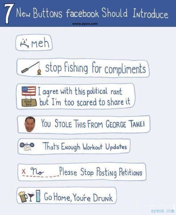 Facebook Should Give us new Buttons