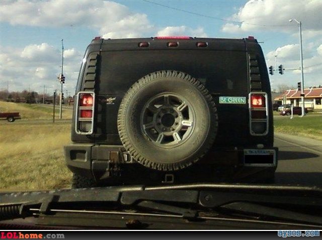 Go green with a nice big Hummer