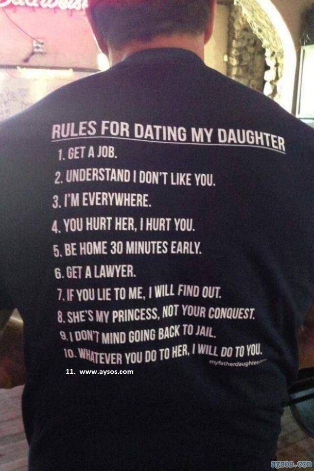 Rules for Dating my Daughter