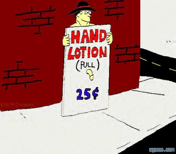 Hand Lotion just pull