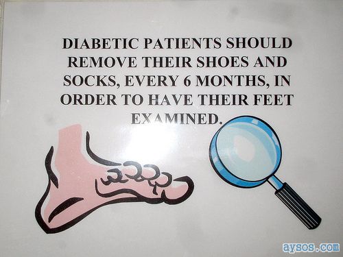 Diabetic patients advise