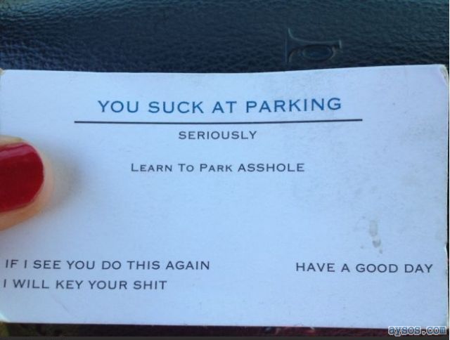 People Suck at Parking Card