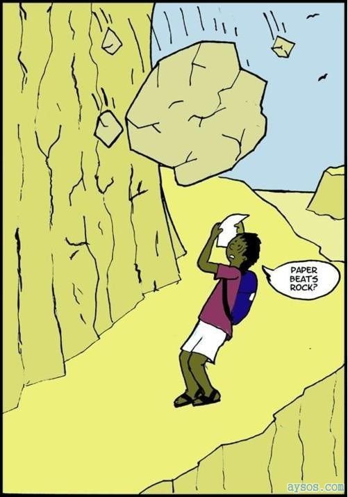 Rock Paper Scissors game not real