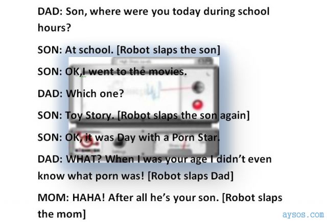 Robot lie detector funny joke