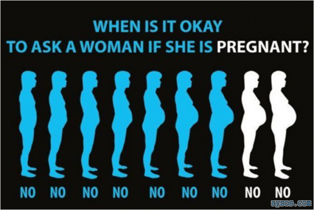 Go Ahead Just ask a Woman if she is Pregnant
