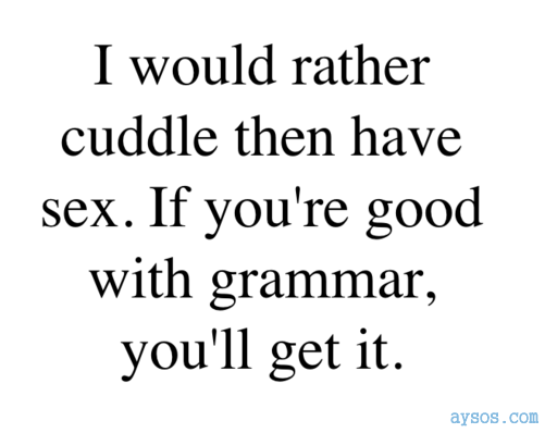 Rather have sex or cuddle or both