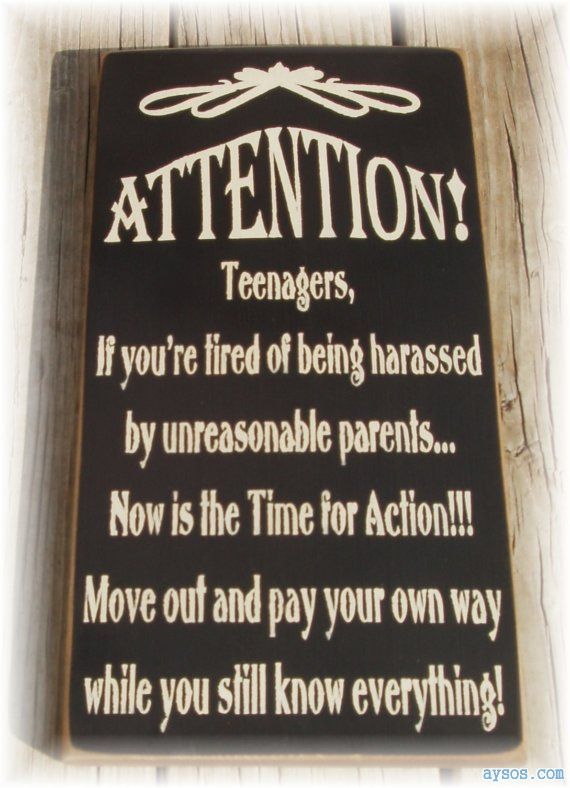 Teenagers harassed by their parents