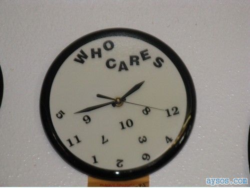 Who cares about time funny clock