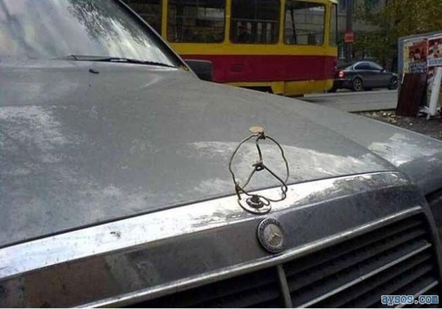 Ghetto Mercedes car emblem