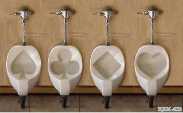 Urinals for Poker players