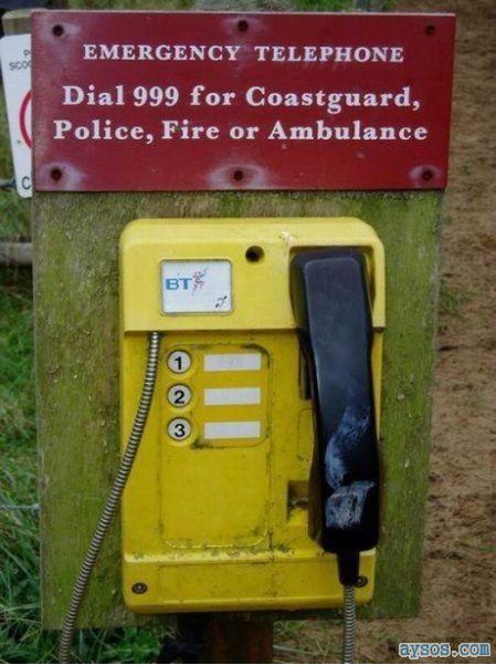 Useless emergency phone
