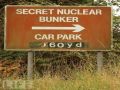 Secret nuclear bunker sign