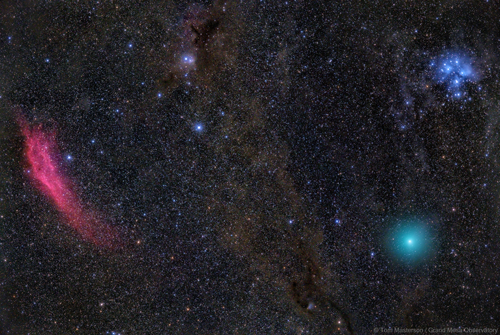 Cosmic Rainbow: Red, Green, Blue Space Spectacle