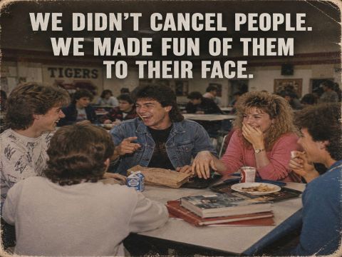 Retro Cafeteria Roasts Hit Different When Everyone's Laughing