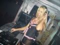 Sexy music DJ babe in lingerie