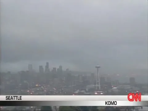 Lightning Strikes Space Needle