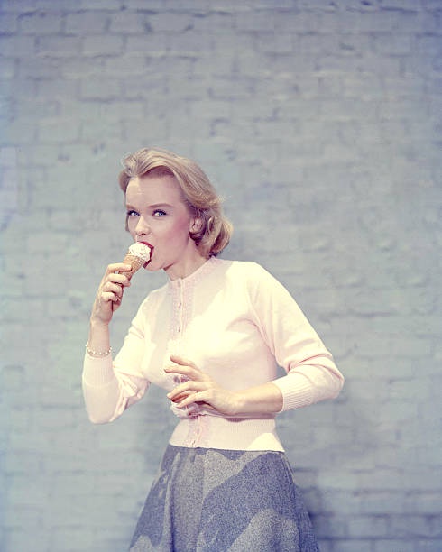 Anne Francis Conquers Ice Cream Like Hollywood