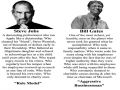 Steve Jobs compared to Bill Gates