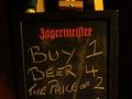 Beer deal at a local bar funny sign