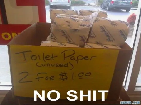 Funny sign Toilet paper for sale NEW