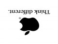 Funny Apple logo Think Different