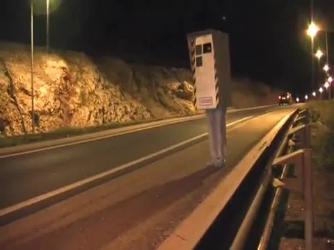 Funny Video prank radar speed camera