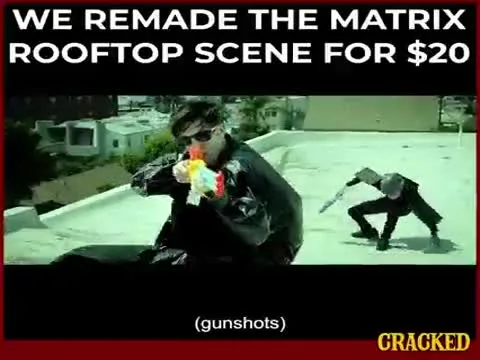 Cracked Remakes The Matrix Rooftop Scene for $20