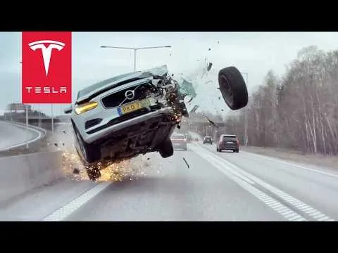 Tesla Dodges Actual Airborne Taxi on Highway