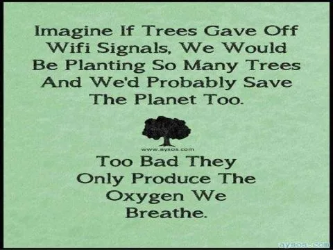 Trees that provide WiFi signal