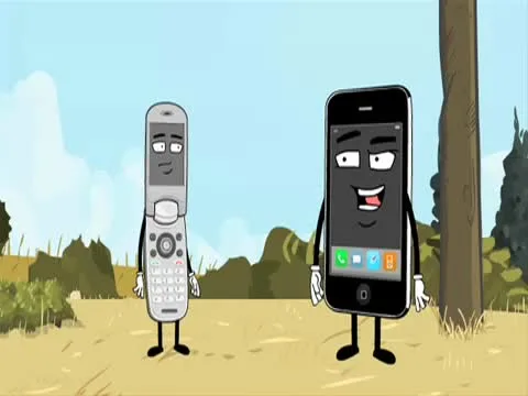 iPhone and Vintage Cell Phone Reunion