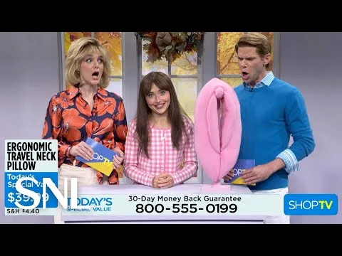 SNL Luxury Neck Pillow Infomercial Goes Sideways