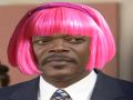 Samuel L Jackson with Pink Hair