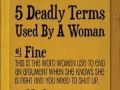 Deadly Terms Used by Women