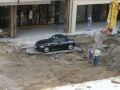 Construction around a BMW Car